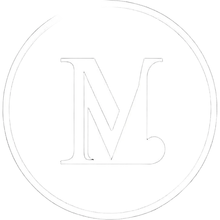 Black circle with “MB” written on in the middle of it. Nothing else emoji