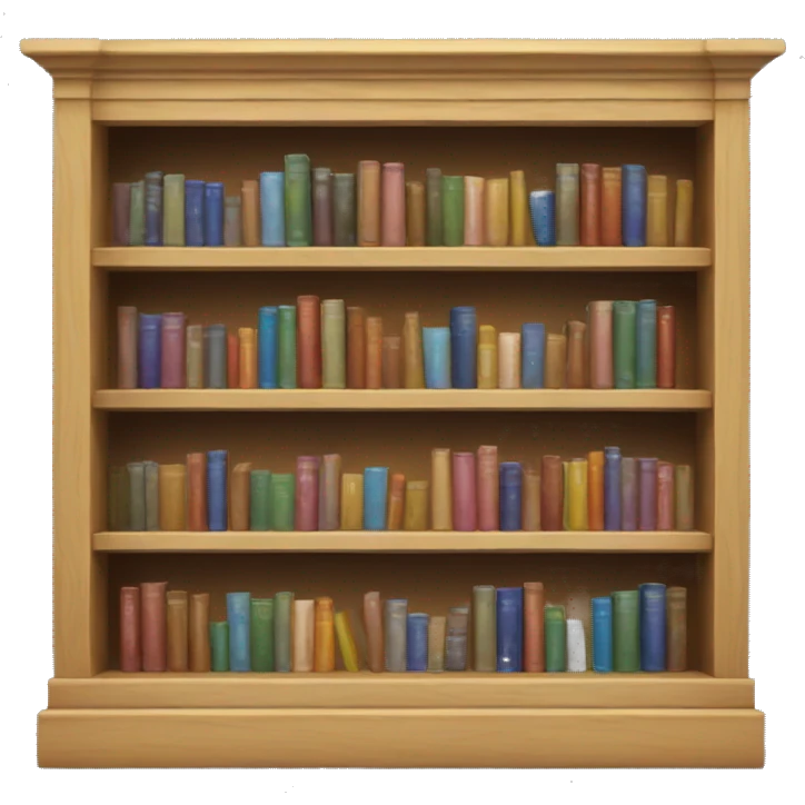 Bookshelf emoji | AI Emoji Generator