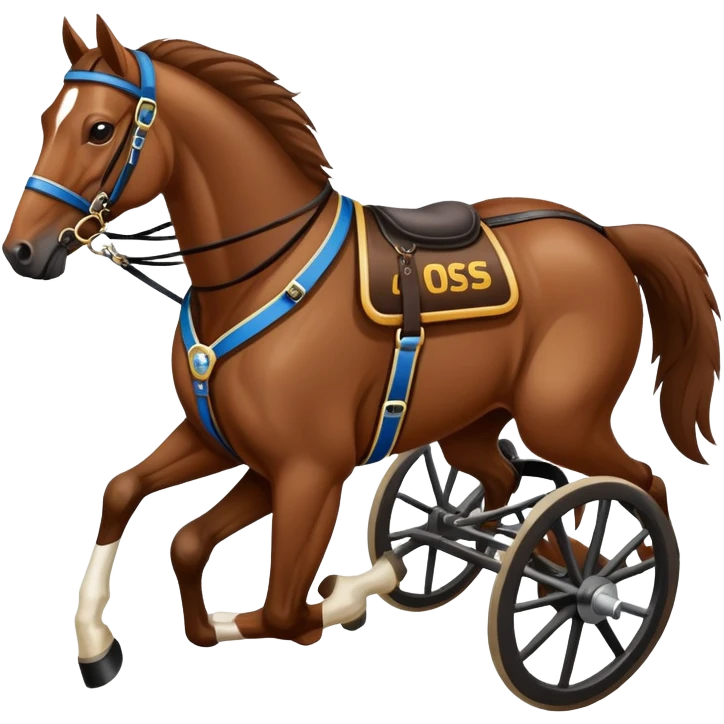 harness racing horse emoji
