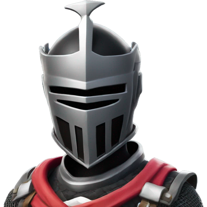 Fortnite black knight male open visor emoji