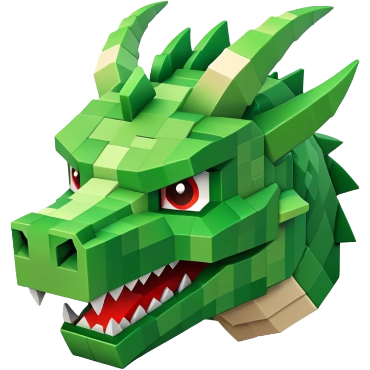 Minecraft dragon head emoji