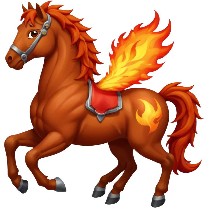 Fire horse emoji