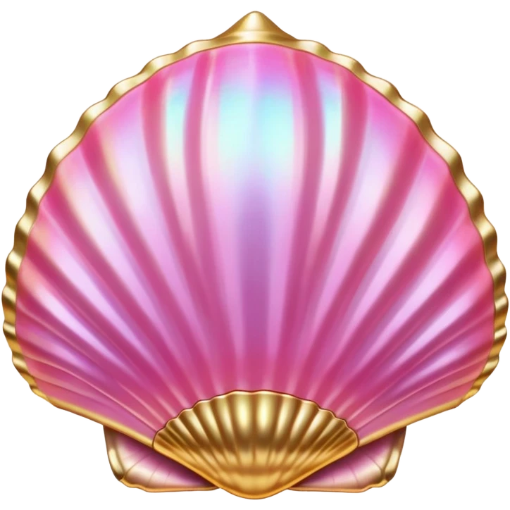 pink and gold seashell emoji