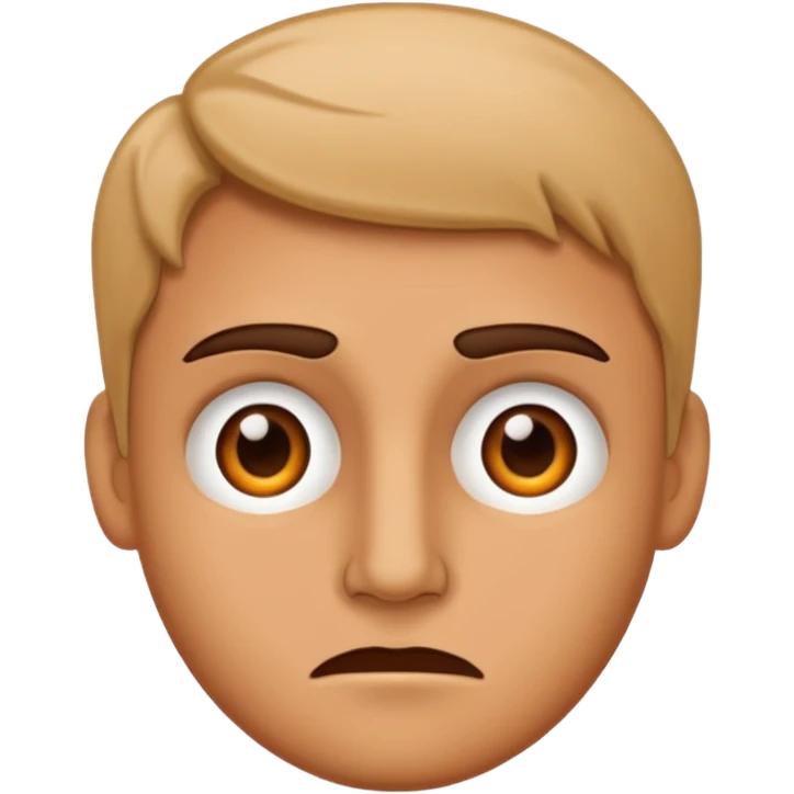 Sarcastic face emoji