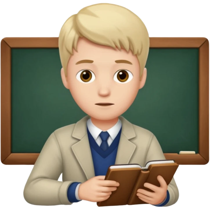 man studing emoji