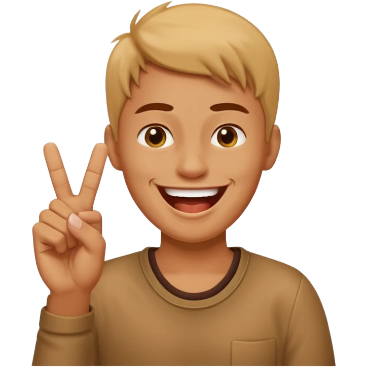 Laughing with middle finger emoji