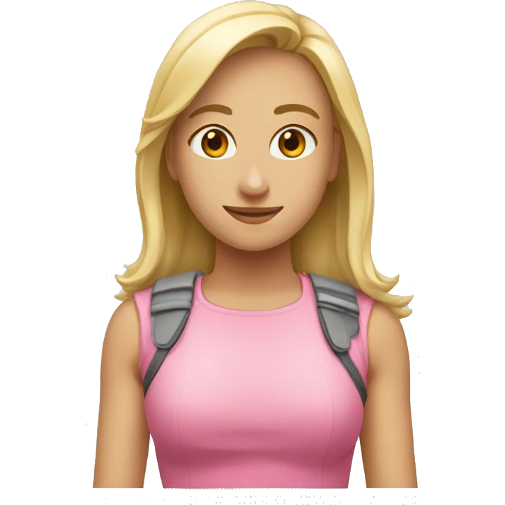 розовый бант  emoji