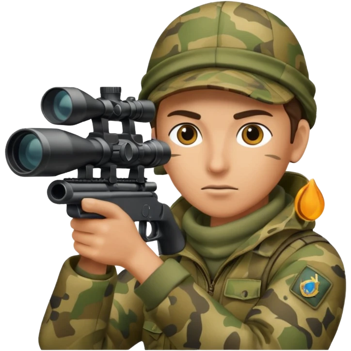 Aiming with Sniper emoji