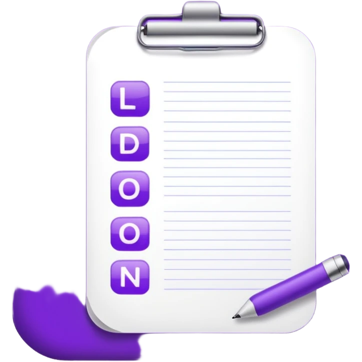 purple to do  emoji