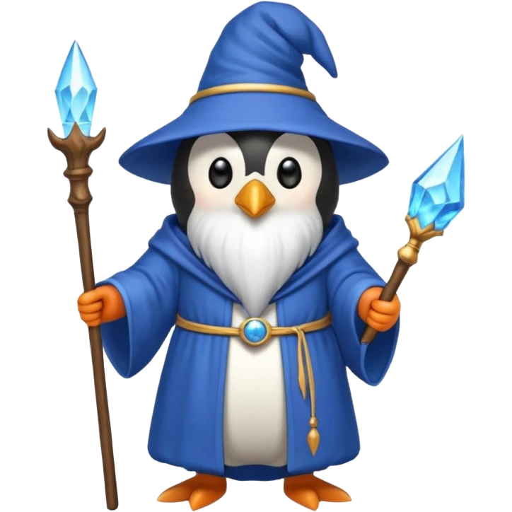 Penguin Wizard emoji