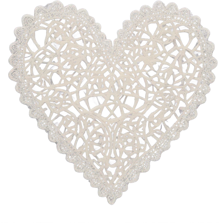 Lace heart  emoji