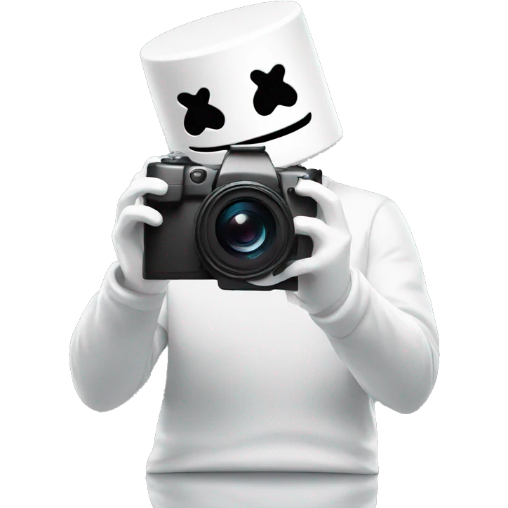 Video Creator Marshmello with Camera emoji