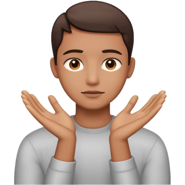 silence in the palms  emoji