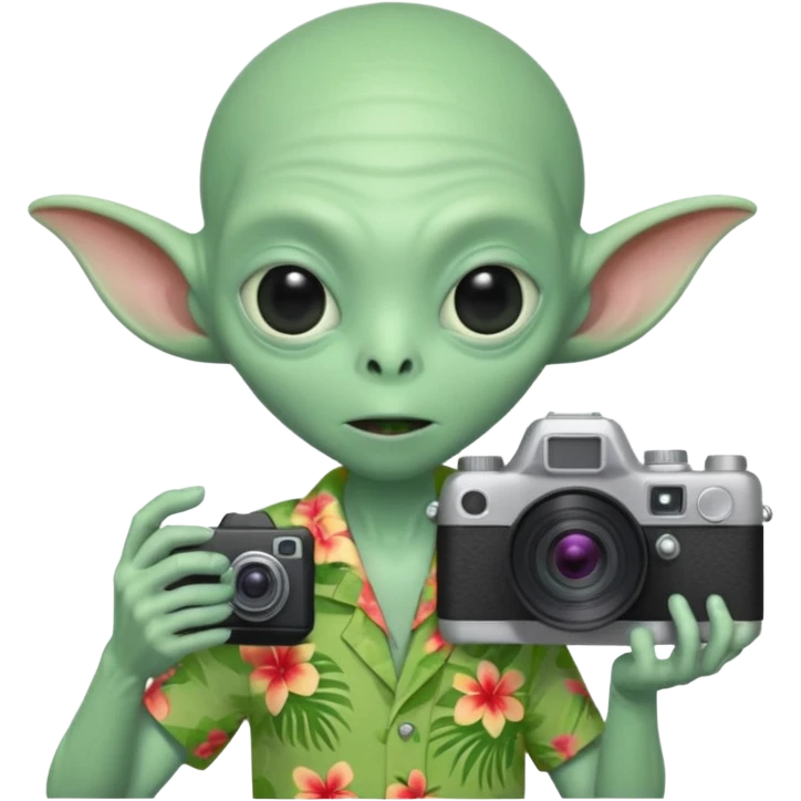 tourist alien emoji