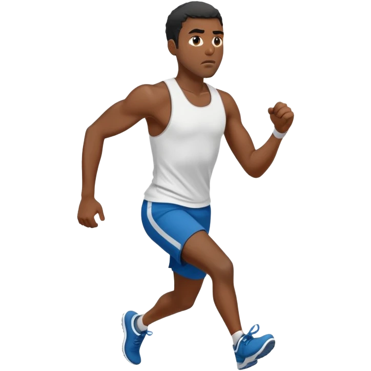 Black dude runnng emoji