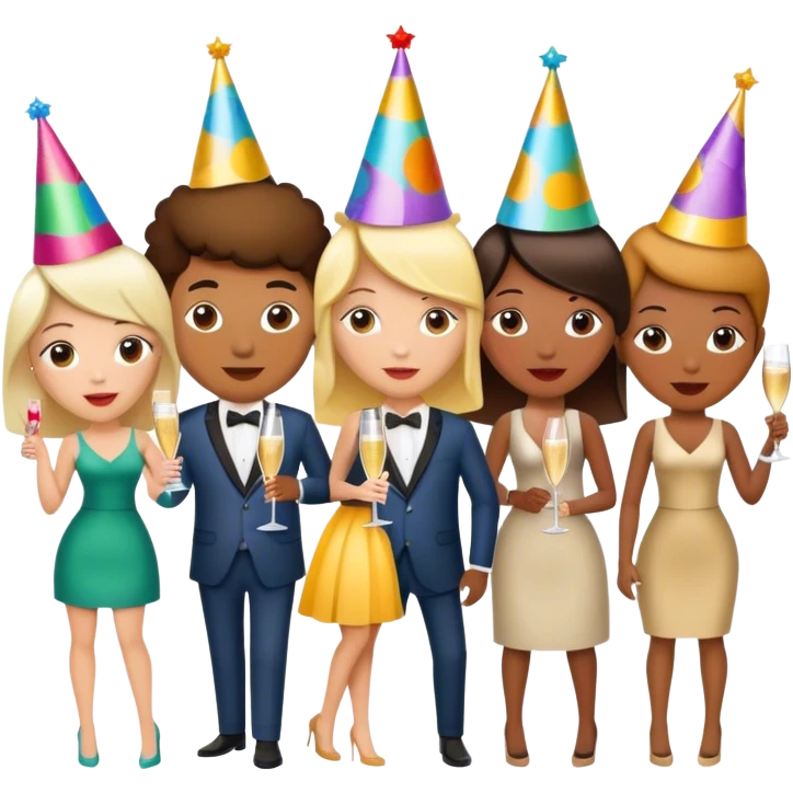 creating party with friends emoji
