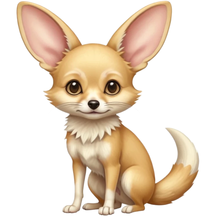 Fennec-Jerboa-Fox-chihuahua-hybrid, full body emoji