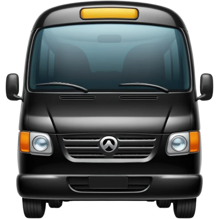 black minibus emoji