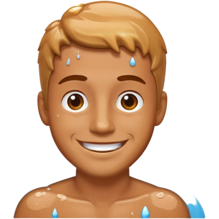 Man in shower emoji