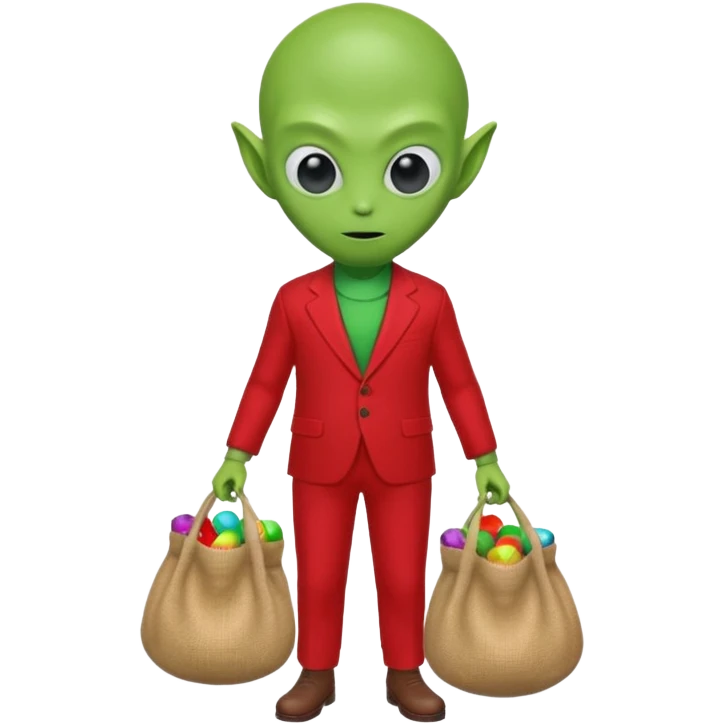 Alien man santa 
   emoji