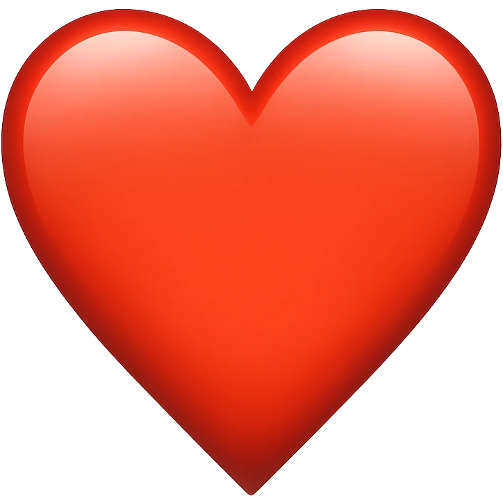 red heart emoji emoji