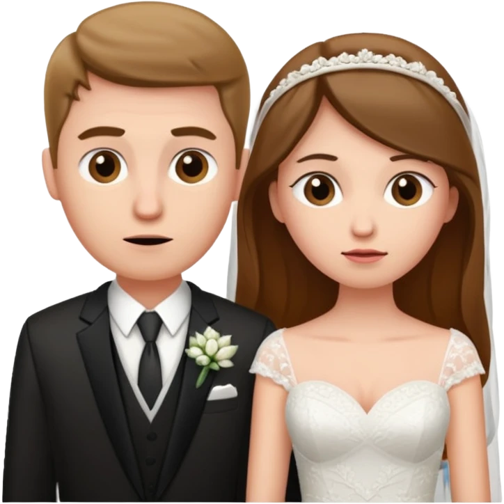 confused newlywed couple emoji
