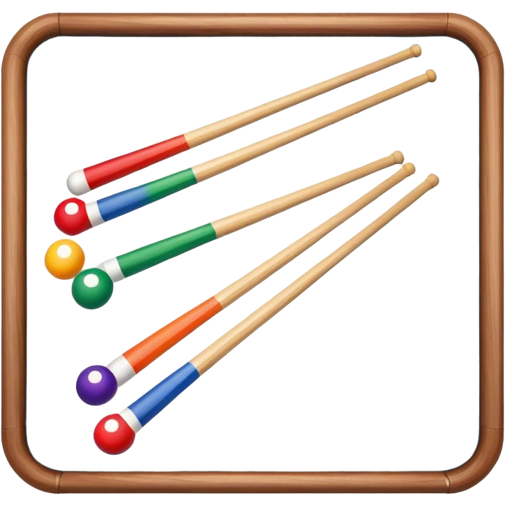 Pool game with balls and cues emoji