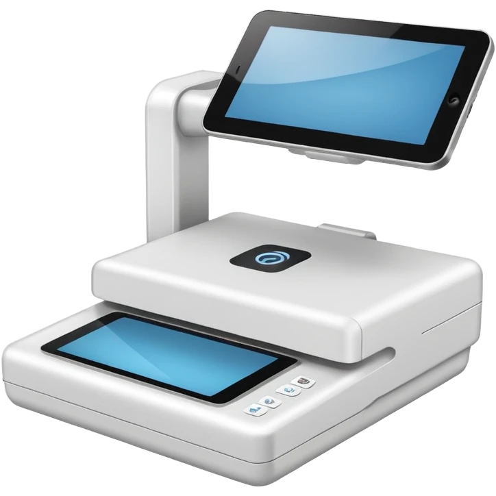 digital scanner, simple, clear emoji