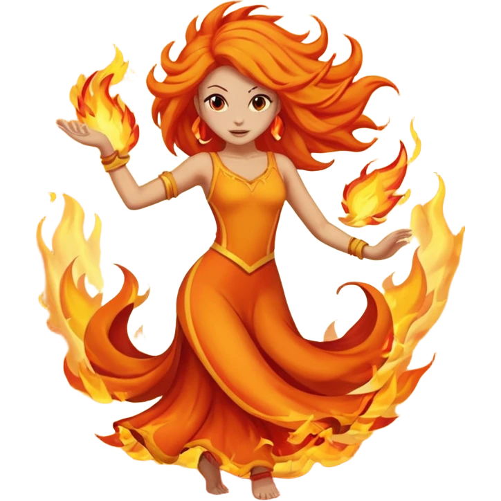 Fire spirit – Flames for hair



























 emoji