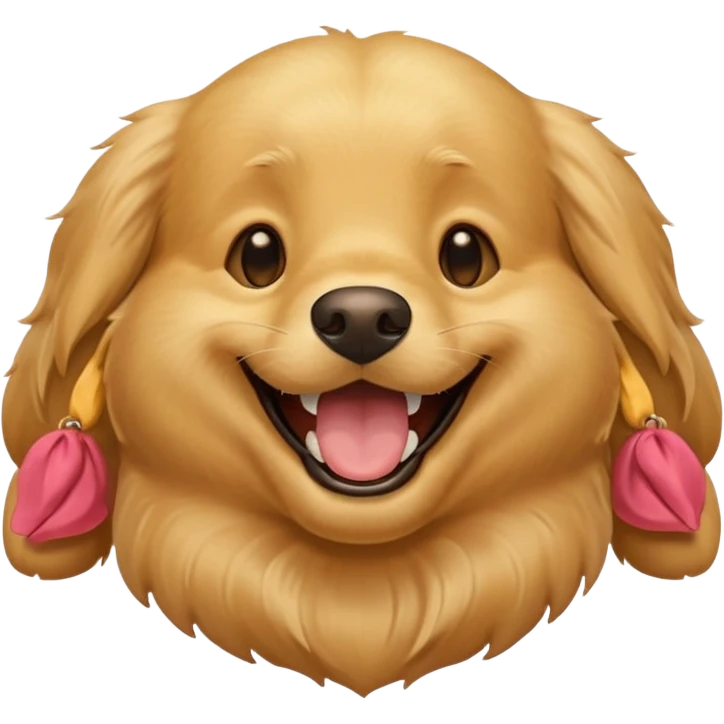 Perro riendose emoji