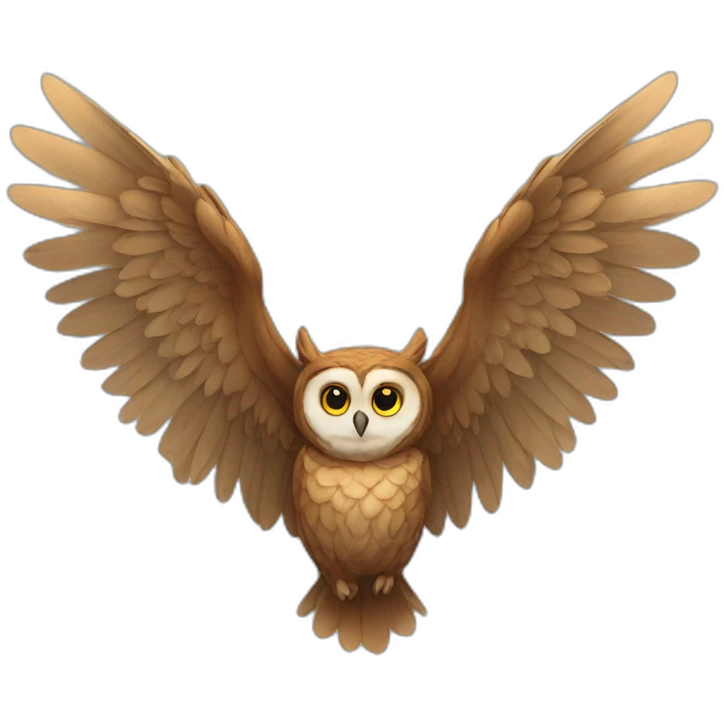 Owl wings emoji
