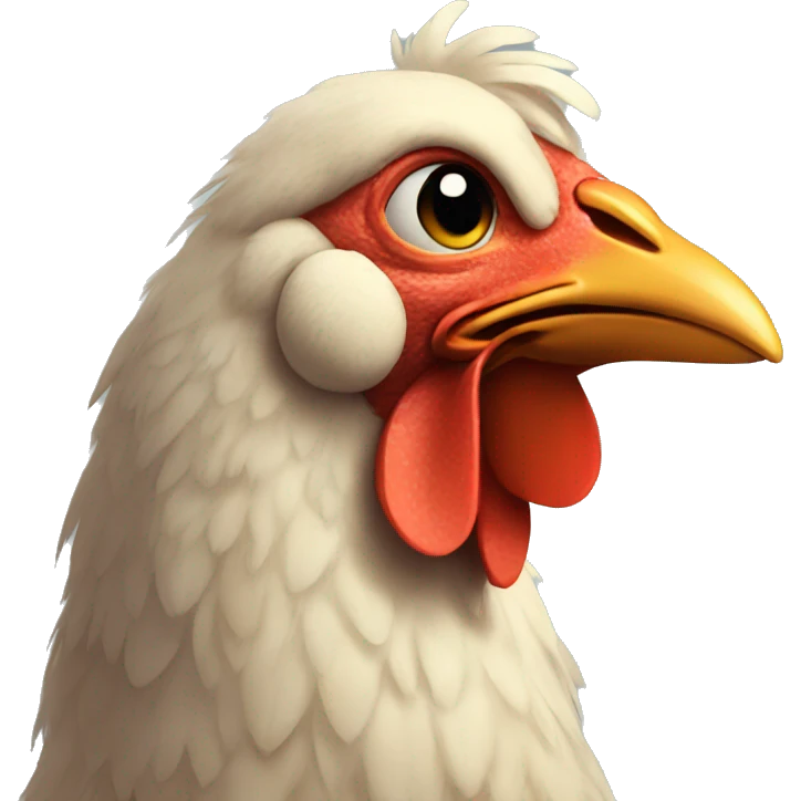 sad chicken  emoji
