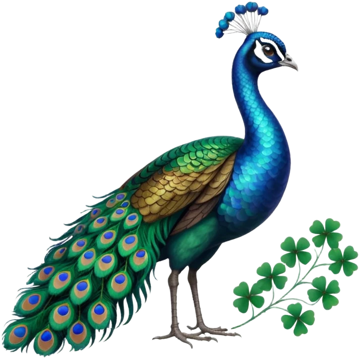 🦚🍀 emoji