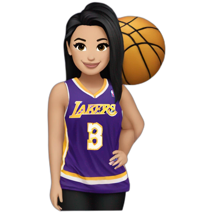 demi lovato with lakers jersey emoji