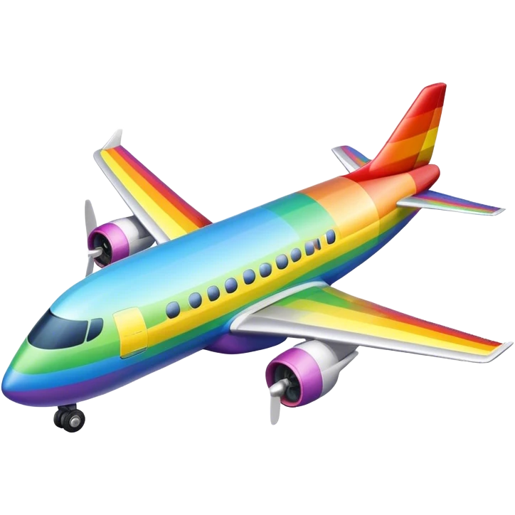 rainbow airplane emoji