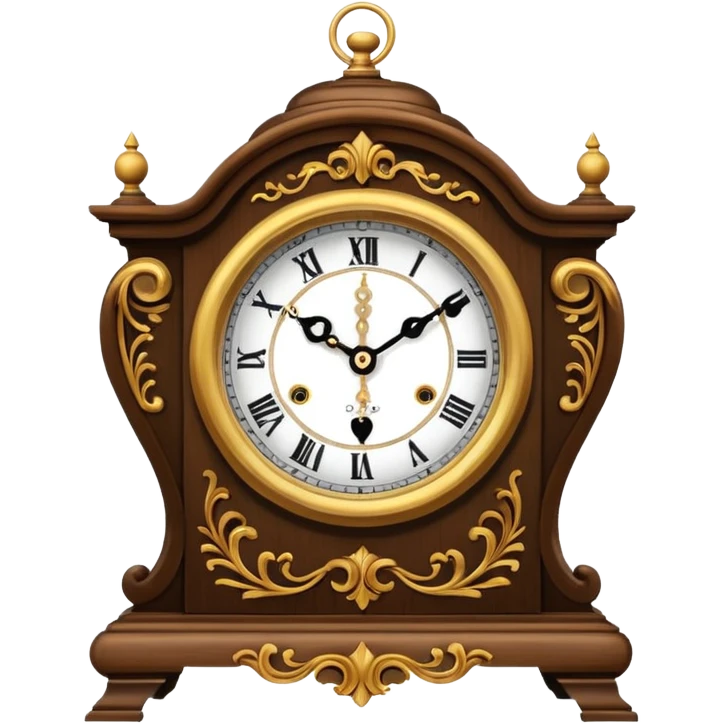 mantel clock emoji