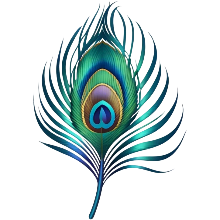 Peacock feather  emoji