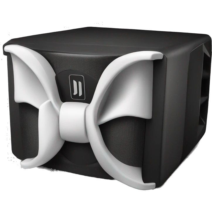 JL audio subwoofer with white bow emoji