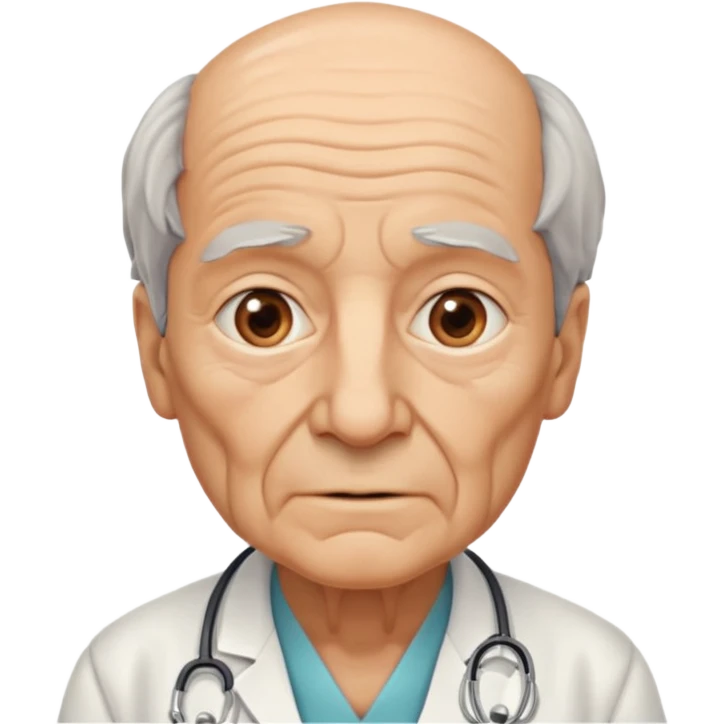 old doctor no stethoscope emoji