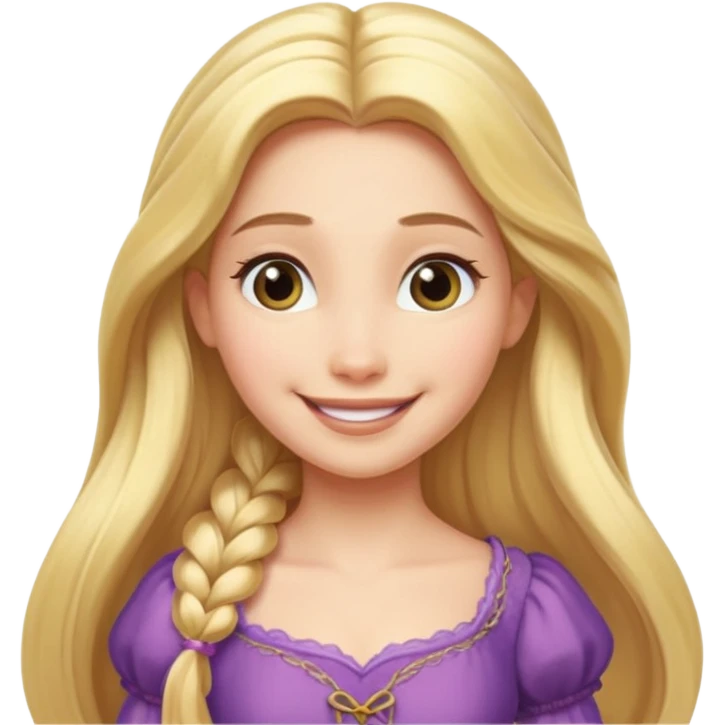 Rapunzel risada emoji