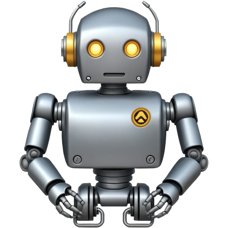 Locked robot emoji