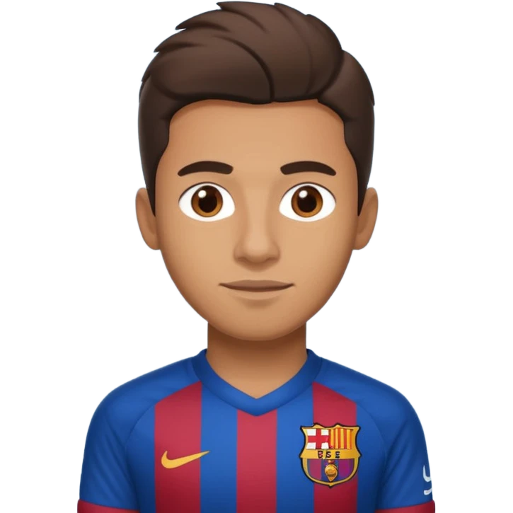 araujo футболист  в футболке барселоны emoji