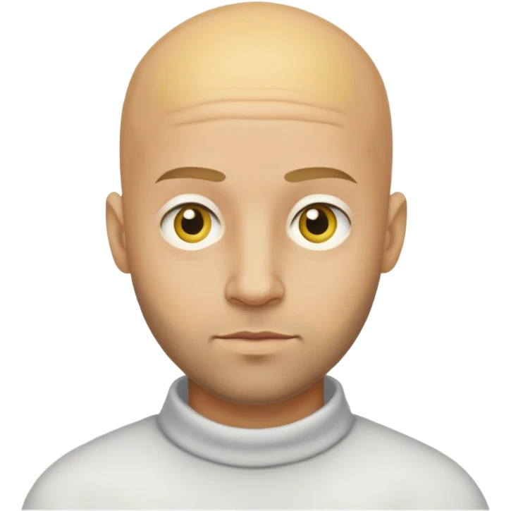 Omar Simpson character with bald yellow head, round eyes, and stubble beard emoji