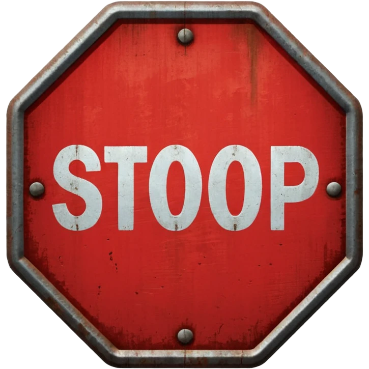 stop emoji