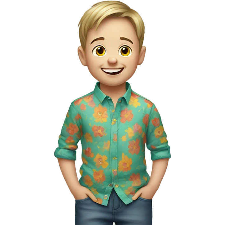 Down syndrome boy emoji