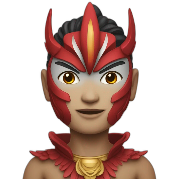 garuda human in red emoji