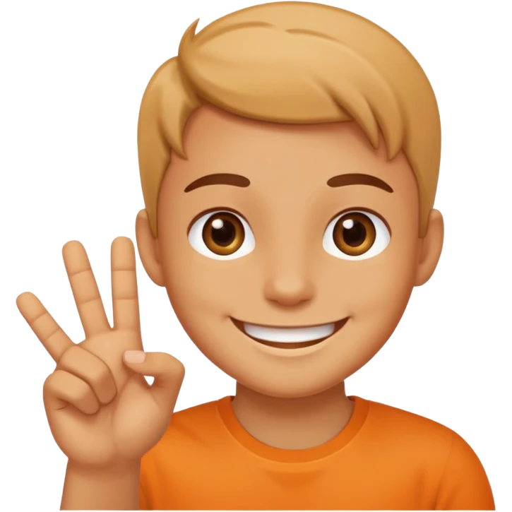 cute cartoon say ok emoji