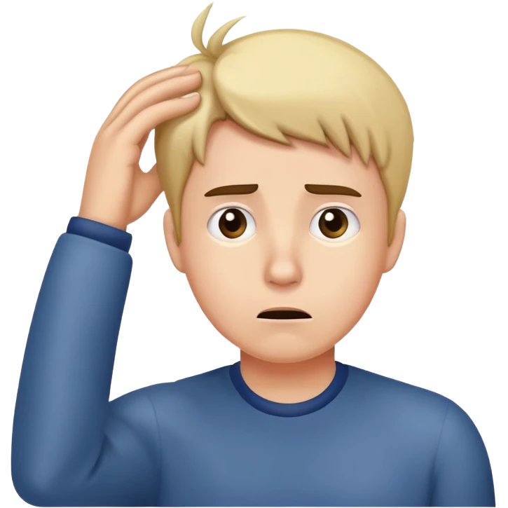 Scratching head emoji