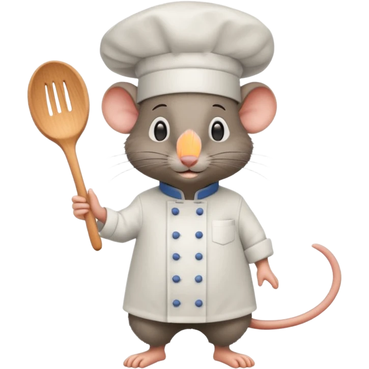 full body of ratatouille mouse, front view emoji