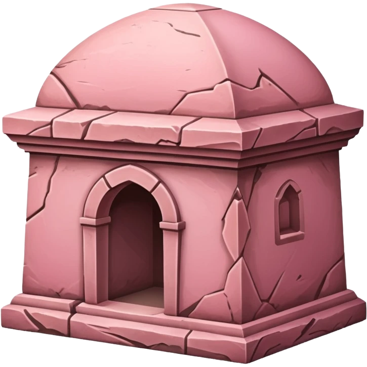 Pink tomb emoji